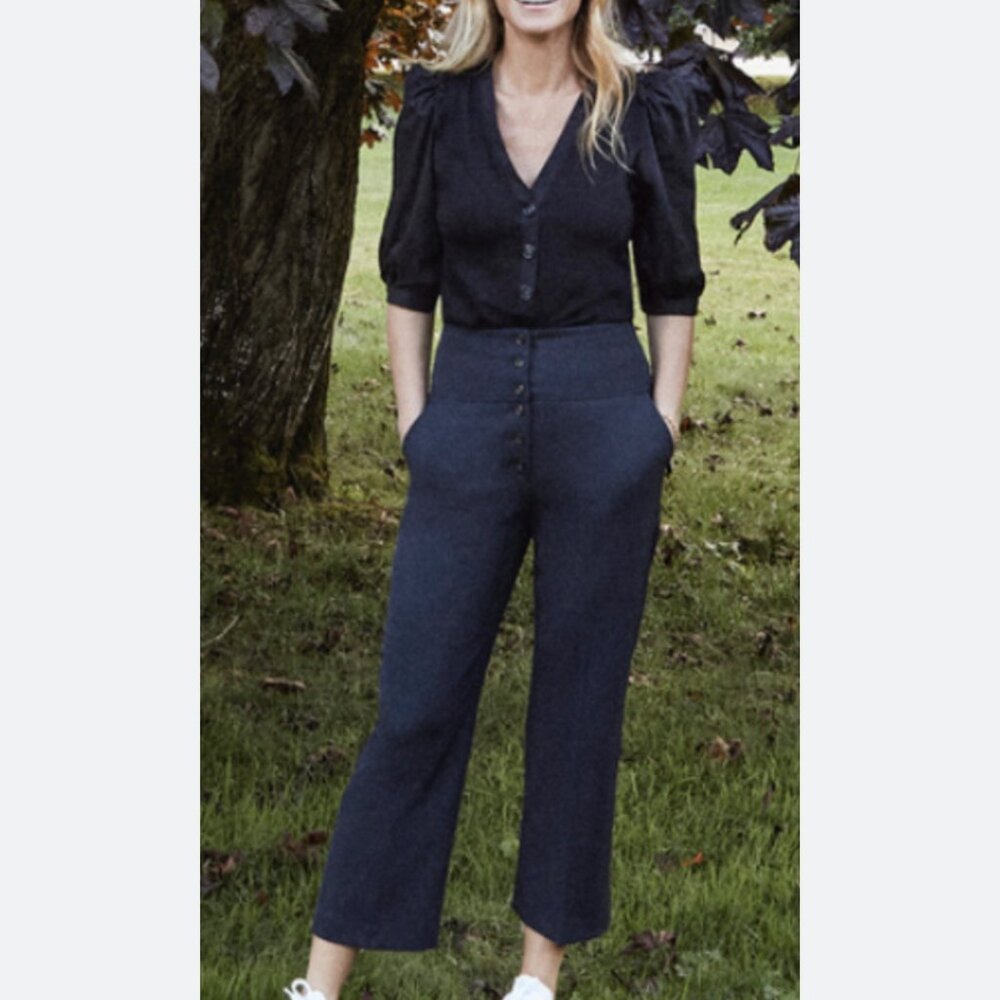 G. Label By Goop Carter Blue Military Pants Size 6